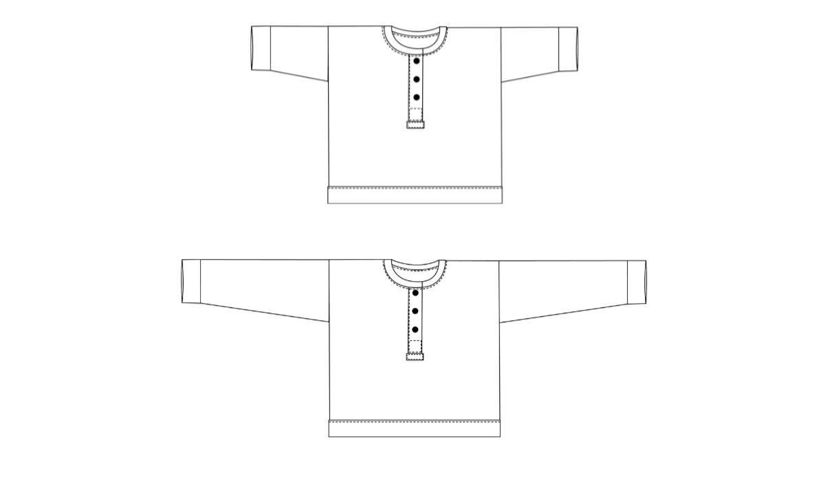 Aster Henley // A Zero Waste PDF Sewing Pattern