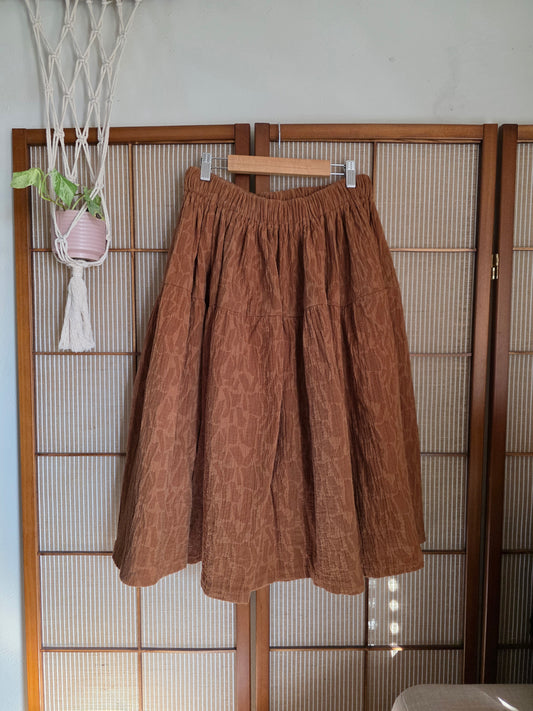 Cotton Jacquard Skirt