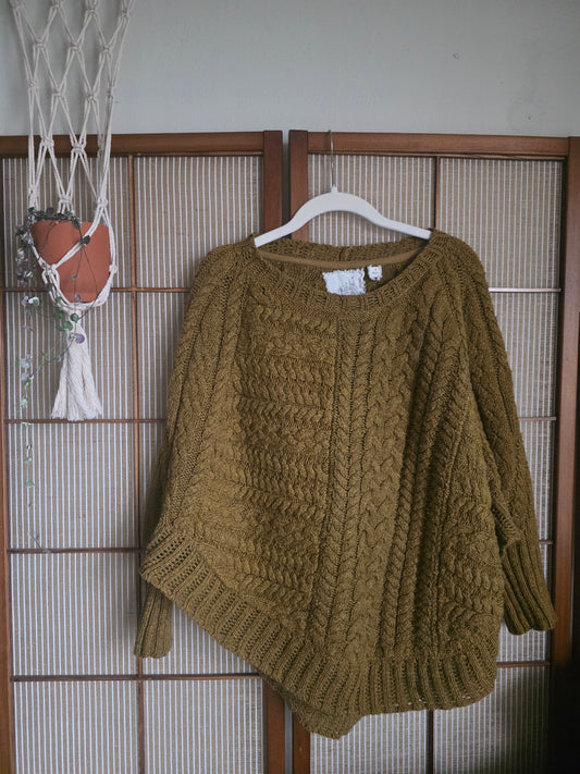 Mustard Shawl Sweater