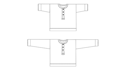 Aster Henley // A Zero Waste PDF Sewing Pattern