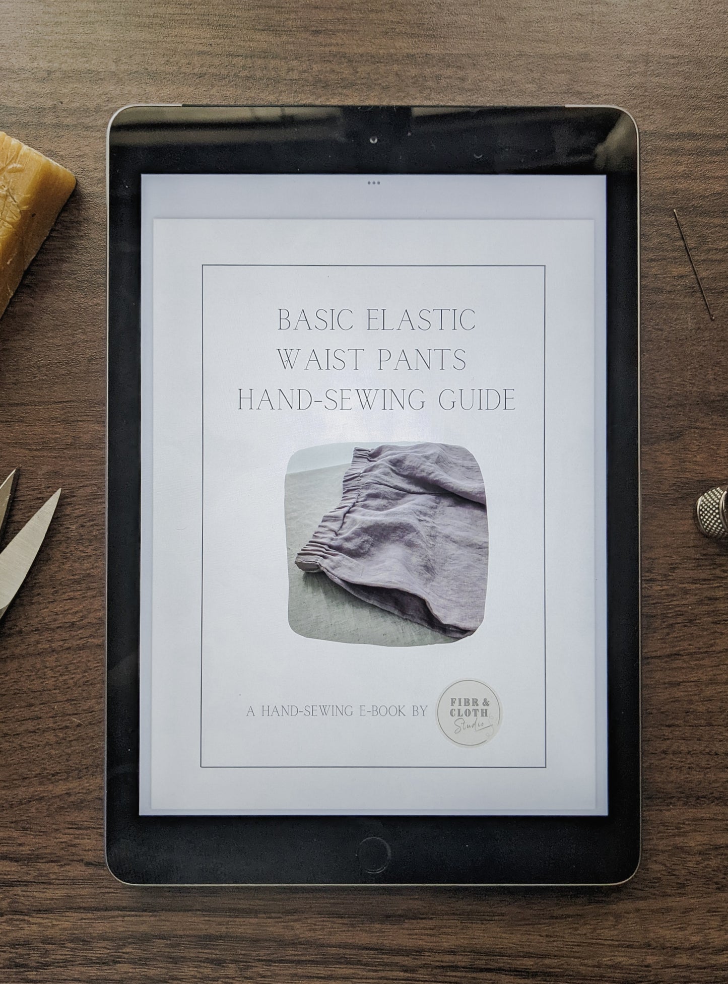 Basic Elastic Waist Pant Hand-Sewing Guide PDF