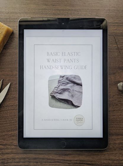 Basic Elastic Waist Pant Hand-Sewing Guide PDF