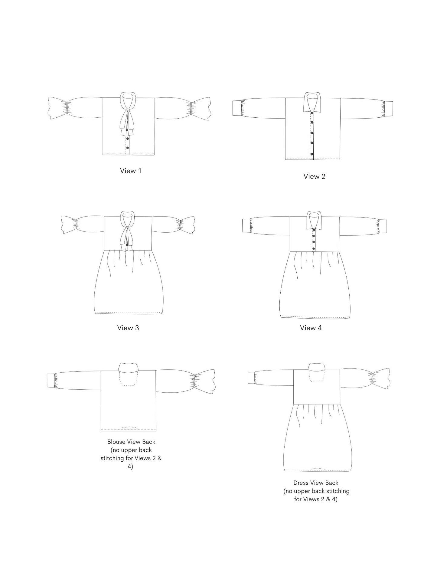 Iris Blouse & Dress // A Zero Waste PDF Sewing Pattern